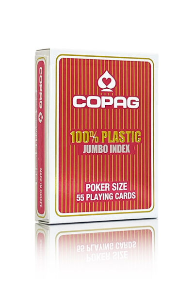 Copag Poker Red 100% Plastic