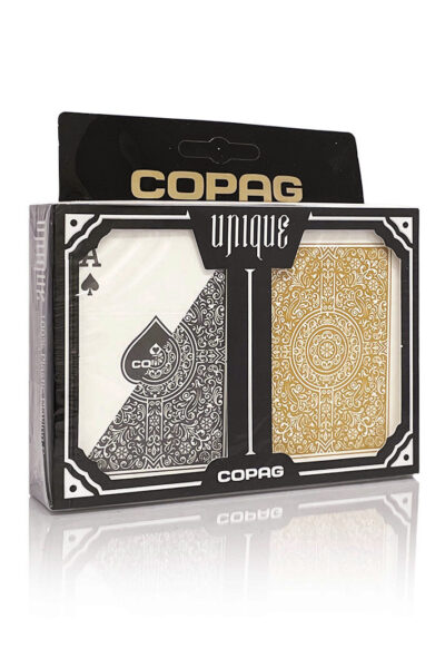 Copag Unique Plastic Black & Gold
