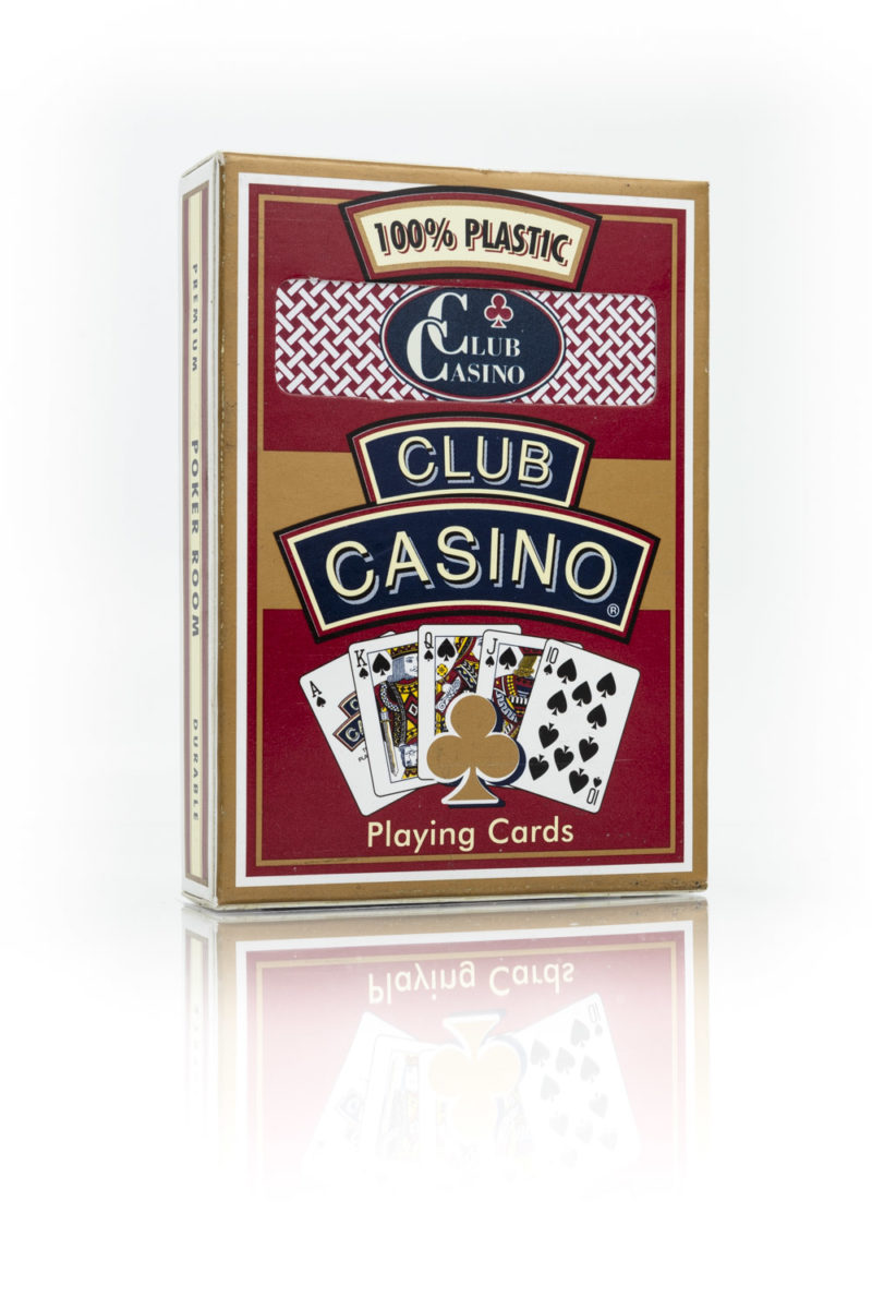 Hoyle Club Casino 100% Plastic - Red