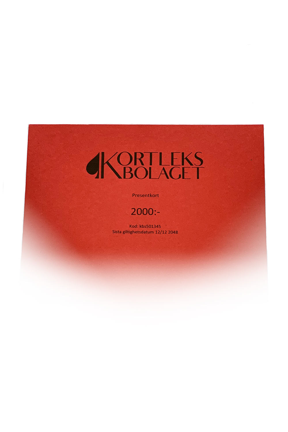 Presentkort 2000:-